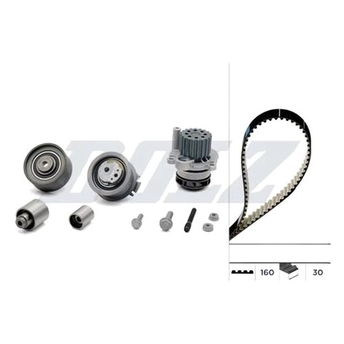 Dolz timing belt kit water - kit,