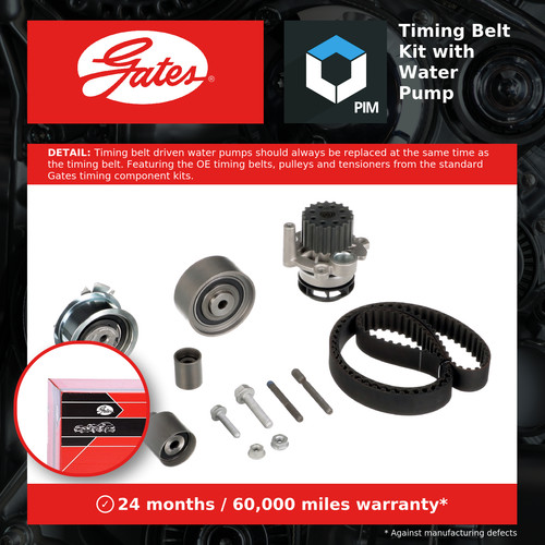Timing belt water pump - belt, &