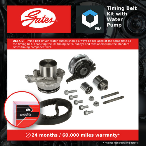 Timing belt water pump kit - timing,