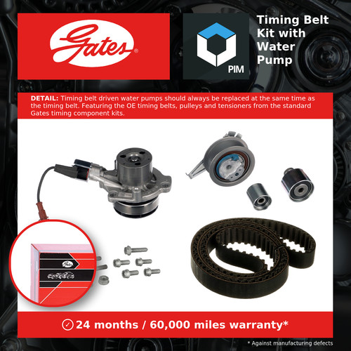 Timing belt water pump - water,