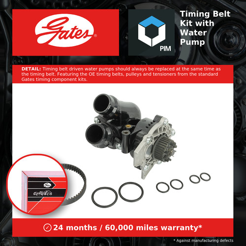 Timing belt water pump - belt, &